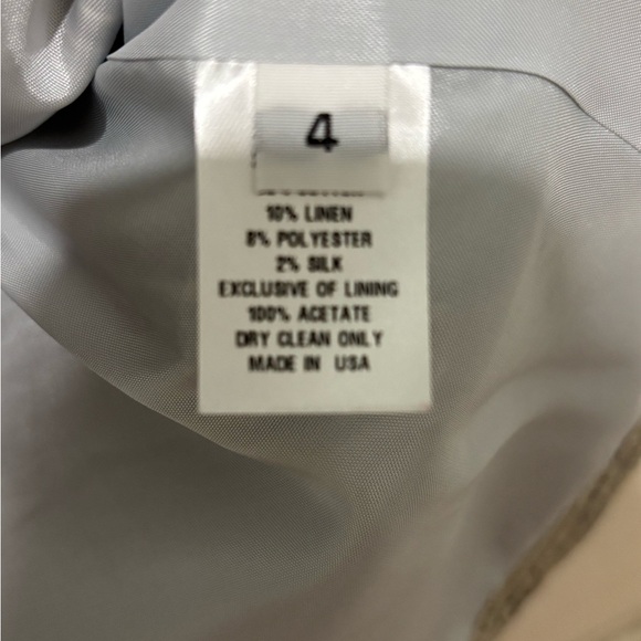 Loeffler Randall Puff Sleeve Metallic Gold Peplum Blouse Size 4 Romantic Femme - Picture 4 of 7